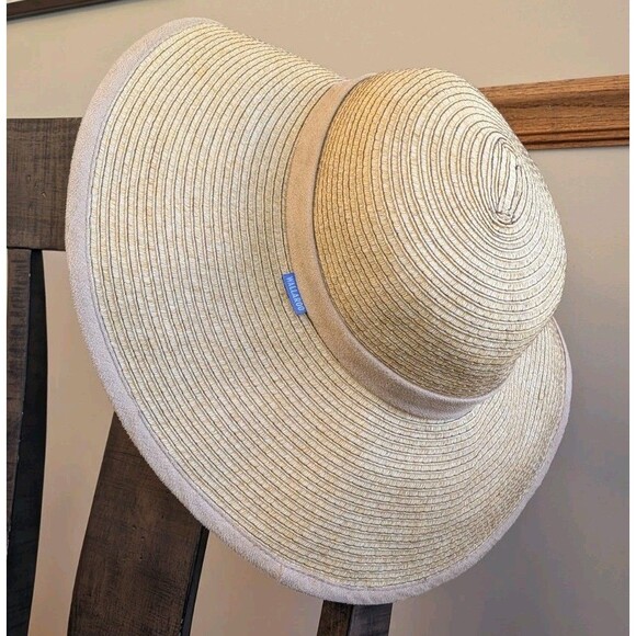 WALLAROO Hat Co Celeste Wide Brim Sun Beach Hat Travel Packable Summer Coastal - Picture 1 of 5